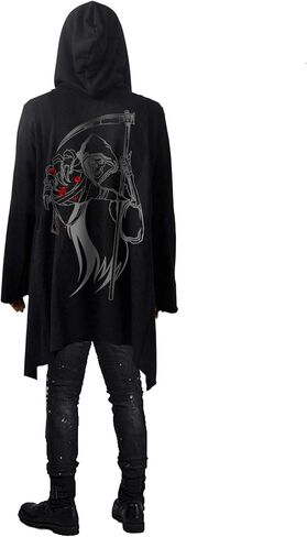 سترة صوفية رجالي من Poriff بأكمام طويلة مع جيوب بغطاء للرأس وكشكشة طويلة in Kuwait