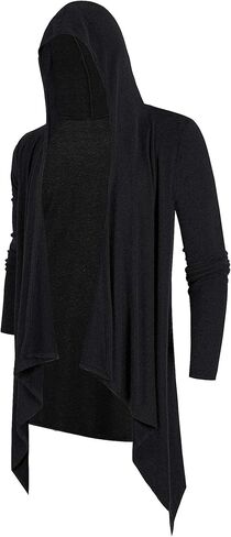 سترة صوفية رجالي من Poriff بأكمام طويلة مع جيوب بغطاء للرأس وكشكشة طويلة in Kuwait