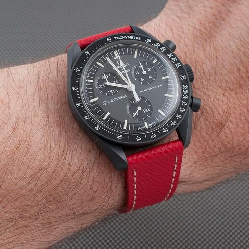 StrapHabit Full Grain Leather Epsom Quick Release Watch Strap Band 19mm 20mm 21mm 22mm in Kuwait