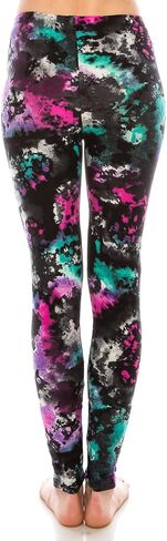 ALWAYS Women’s Casual Soft Leggings – Solid and Print Stretchy Comfy Peach Skin Lounge Yoga Pants in Saudi Arabia