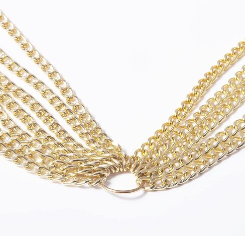 Rhinestone Body Chain Silver Layered Waist Belly Chain Beach Harness Hip Body Jewelry for Women and Girls in Saudi Arabia