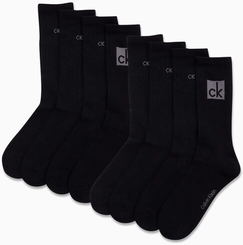Calvin Klein Men’s Athletic Socks – Lightweight Cotton Blend Crew Socks (8 Pack) in Saudi Arabia