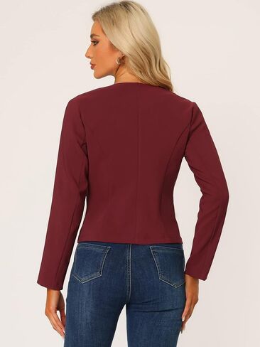 Allegra K Women's Fall Casual Jacket Elegant Button Front Work Office Blazer in Saudi Arabia