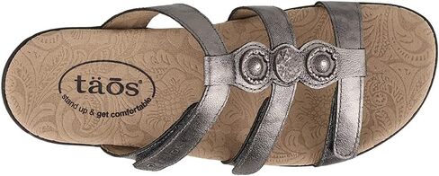 Taos Prize 4 Women’s Walking Sandal - Stylish and Adjustable Three Strap Open Back Slide On Walking Sandal with Premium Arch Support and Cushioning for All Day Comfort in Kuwait