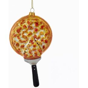 Kurt Adler Nobel GEMS Glass Pizza Ornament, Christmas in Saudi Arabia