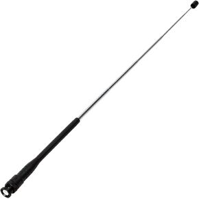 HYS BNC هواة تلسكوبي ثنائي النطاق VHF 144/UHF 430MHz 6.1 بوصة - 19.8 بوصة هوائي قضيب قابل للسحب لـ Icom IC-2GAT IC-V8 IC-T7H Yaesu FT-530 Uniden BC125AT راديو محمول وماسح ضوئي in Saudi Arabia