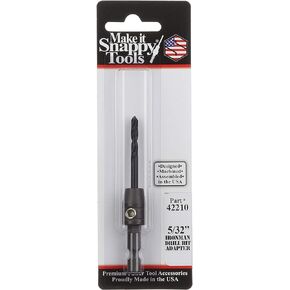 Snappy Tools 1/8 بوصة محول رؤوس مثقاب الرجل الحديدي سريع التغيير لتشغيل المعادن والتصنيع والتركيب