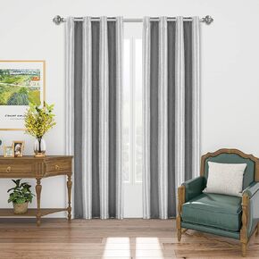 D E CURTAIN 100% Blackout Curtains 84 Inches Long,Jacquard Curtains for Living Room or Bedroom,Drapes for Quality Sleep and Privacy Protection,2 Panels Burg(Each 52 x 84 Inch,Navy) in Saudi Arabia