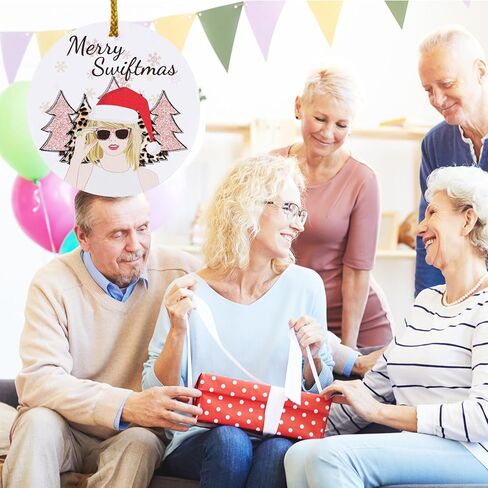 Jnglr Funny Personalized Christmas Ornament 2023, Taylor Merch Gift Merry Christmas Ornament, TS Fans Funny for Friend Double-Sided Ornament Christmas Home Decor Acrylic 3" in Kuwait