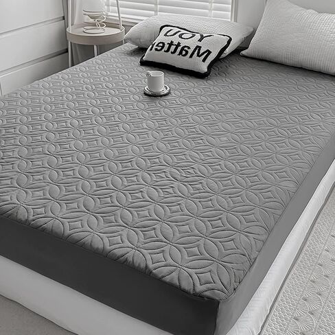 عبوة من قطعتين من واقي مرتبة سرير الأطفال المقاوم للماء من FELTYBED، أغطية مرتبة للأطفال الصغار مزودة بجيب عميق من 5 بوصات إلى 9 بوصات، وسادة مرتبة سرير ناعمة قابلة للتنفس بدون ضوضاء مقاس 52 بوصة × 28 بوصة، أبيض in Kuwait