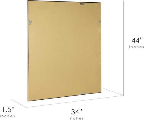 هيد ويست مراة حائط مزخرفة، 34 × 44، رمادي in Saudi Arabia