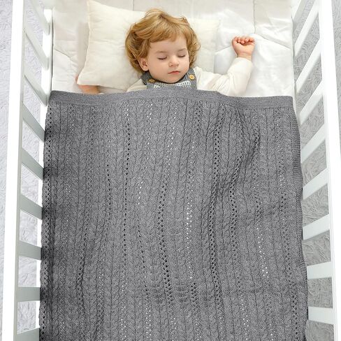 LAWKUL بطانيات الأطفال كابل بطانية الأطفال الخلوية محايدة لينة سرير تنفس بطانية محايدة لحديثي الولادة صبي فتاة الوردي in Kuwait