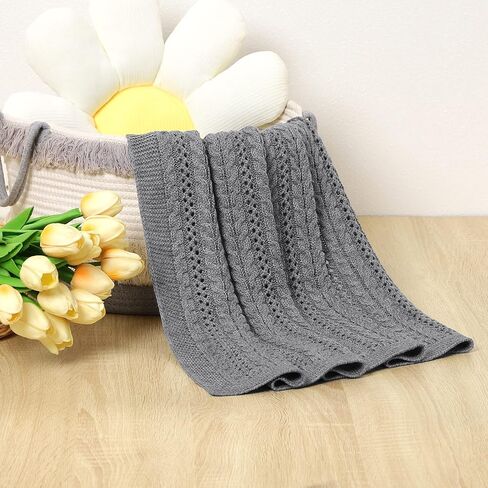 LAWKUL بطانيات الأطفال كابل بطانية الأطفال الخلوية محايدة لينة سرير تنفس بطانية محايدة لحديثي الولادة صبي فتاة الوردي in Kuwait