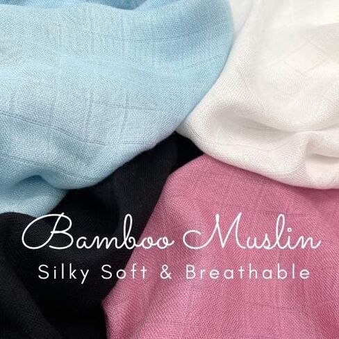 Cute New York Bamboo Muslin Baby Blanket/New Born Swaddle Blanket/Receiving Blanket (Baby Pink) in Kuwait