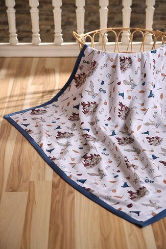 Muslin Baby Blankets – Baby Blanket for Girls and Boys – Baby Girl Swaddle and Blanket – Organic Muslin Blankets Unisex – Large Size Warm Muslin Blankets – 47x47 Inch (Navy Blue) –%100 Cotton in Saudi Arabia