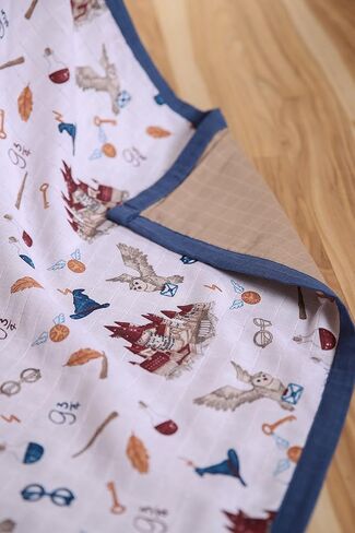 Muslin Baby Blankets – Baby Blanket for Girls and Boys – Baby Girl Swaddle and Blanket – Organic Muslin Blankets Unisex – Large Size Warm Muslin Blankets – 47x47 Inch (Navy Blue) –%100 Cotton in Saudi Arabia