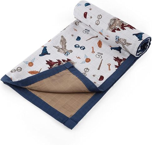 Muslin Baby Blankets – Baby Blanket for Girls and Boys – Baby Girl Swaddle and Blanket – Organic Muslin Blankets Unisex – Large Size Warm Muslin Blankets – 47x47 Inch (Navy Blue) –%100 Cotton in Saudi Arabia