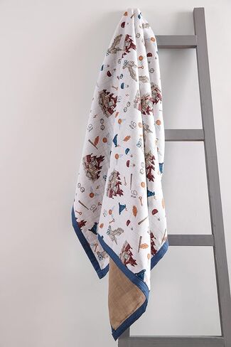 Muslin Baby Blankets – Baby Blanket for Girls and Boys – Baby Girl Swaddle and Blanket – Organic Muslin Blankets Unisex – Large Size Warm Muslin Blankets – 47x47 Inch (Navy Blue) –%100 Cotton in Saudi Arabia