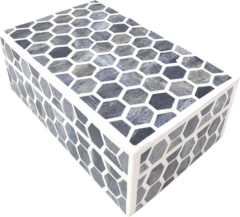 collectiblesBuy Handcrafted Jewelry Keepsake Storage Box Bone Inlay Decorative Box Premium Home Decor Big storage box victorian percious stone containers trinkets in Saudi Arabia