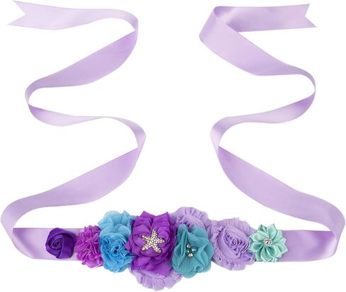 Pink maternity belt,Handmade Flower Sash Belt,flower sash belt for baby shower.(LDZ22) in Saudi Arabia