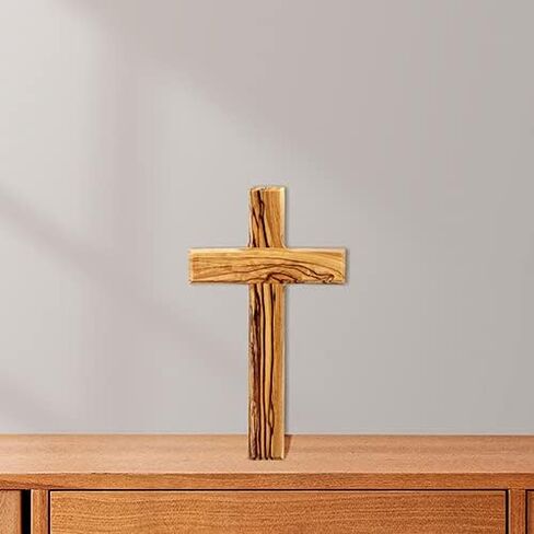 MaMeMi wooden cross olive wood for the wall in gift box. Original from the Holy Land in Kuwait