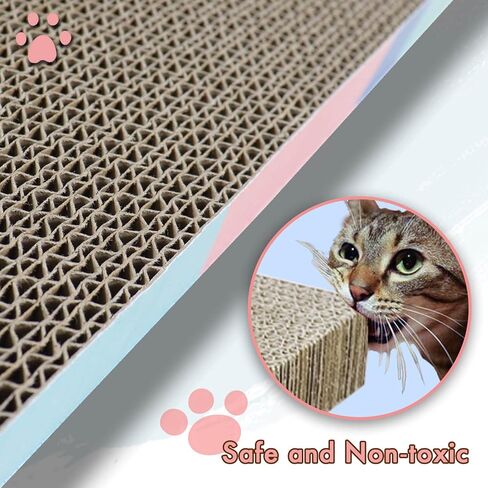 Cat Scratcher Cardboard Reversible Cat Scratch Pad 3PCS with Box Cat Scratching House for Indoor Cats by WDTKPTXL in Kuwait