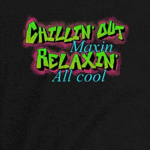 تي شيرت البوب ​​المواضيع Chillin Out Maxin Relaxin All Cool 90s ريترو نيون طفل رضيع أطفال فتاة صبي تي شيرت in Kuwait