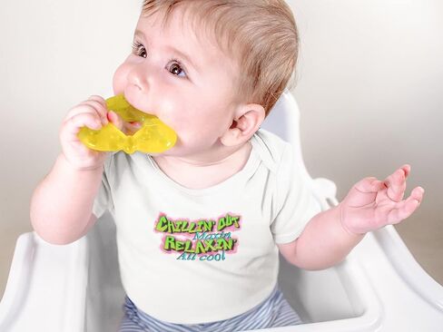 تي شيرت البوب ​​المواضيع Chillin Out Maxin Relaxin All Cool 90s ريترو نيون طفل رضيع أطفال فتاة صبي تي شيرت in Kuwait