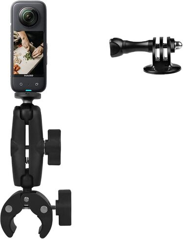 WLPREOE Super Clamp Mount Double Ball Head Adapter متوافق مع GoPro AKASO DJI Action أو DSLR Accessories كاميرا in Kuwait