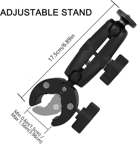 WLPREOE Super Clamp Mount Double Ball Head Adapter متوافق مع GoPro AKASO DJI Action أو DSLR Accessories كاميرا in Kuwait