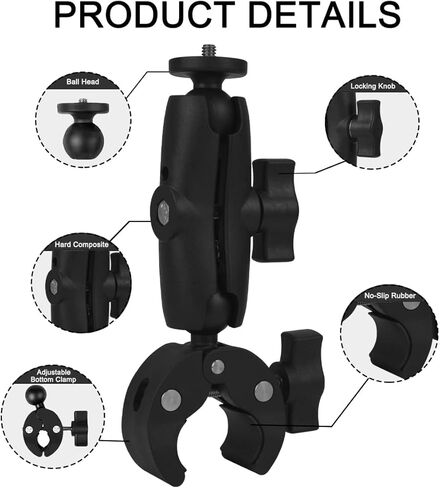 WLPREOE Super Clamp Mount Double Ball Head Adapter متوافق مع GoPro AKASO DJI Action أو DSLR Accessories كاميرا in Kuwait