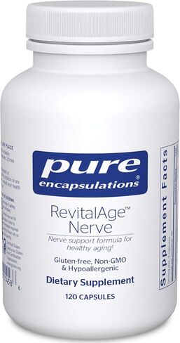 Pure Encapsulations Revita-Age Nerve | Hypoallergenic Supplement for Enhanced Cardiovascular, Metabolic and Neurocognitive Support | 120 Capsules in Saudi Arabia