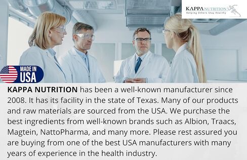 (150 Capsules), 2,253mg Per Serving, Providing 420mg Elemental Magnesium, L-Threonate, Bisglycinate Chelate, Malate, for Brain, Sleep, Stress, Cramps, Headaches, Energy, Heart from Kappa Nutrition. in Kuwait