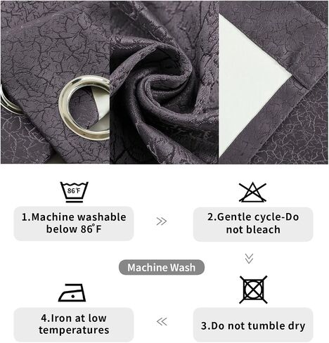 D E CURTAIN ستائر تعتيم 100% بطول 84 بوصة، ستائر جاكار لغرفة المعيشة أو غرفة النوم، ستائر لنوم عالي الجودة وحماية الخصوصية، لوحتان بورغ (كل منهما 52 × 84 بوصة، كحلي) in Saudi Arabia