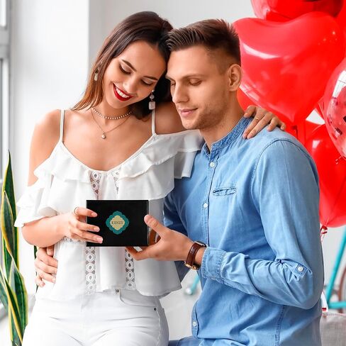 صندوق مجوهرات عين الشر من KENZY GIFTS - صندوق تذكار ذهبي مصنوع يدويًا مع إغلاق مغناطيسي وكريستال - تخزين مزخرف للأساور والقلائد والإكسسوارات - ديكور عين الشر (صندوق فضي مع سوار) in Saudi Arabia
