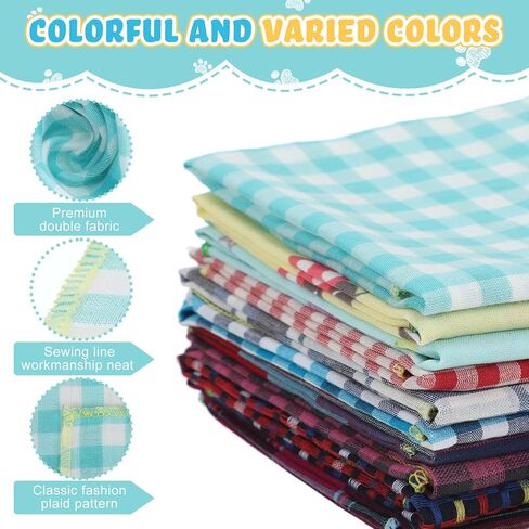 50 Pack Dog Bandana Bulk, Plaid Cotton Bandanas Washable Puppy Bandana Triangle Dog Drool Bibs Dog Handkerchief Girl Comfortable Scarfs for Medium Small Dogs Large Puppy Dogs, Pets Birthday Kerchief in Kuwait