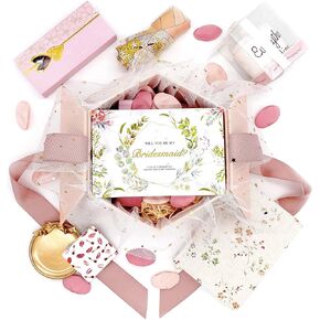Will You Be My Bridesmaid Gift Box Set. Women Party Favors,Bridesmaid Gifts,Bridesmaid Proposal Gifts,Including Pink Bridesmaid Box With Bridesmaid Cards in Saudi Arabia