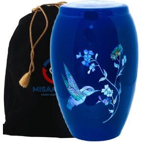 جرار للرماد للبالغين - جرة حرق جثث رماد بشري - جرة جنازة للبالغين مصنوعة يدويًا - جرة رماد للبالغين (200 باوند) in Kuwait