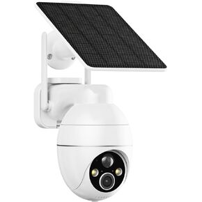TKENPRO كاميرا أمان تعمل بالطاقة الشمسية بزاوية 360 درجة عرض لاسلكية في الهواء الطلق، كاميرا تعمل ببطارية 2K، محادثة ثنائية الاتجاه، كشف الحركة، إمالة عموم، رؤية ليلية ملونة فائقة الدقة، تكبير رقمي 4X، فتحة SD in Kuwait