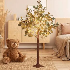 Fudios Lighted Olive Trees Artificial 4ft 160 LED Fairy Light for Decoration Inside Outside, Lit Fake Tree Electric Greenery Lights for Christmas Wedding Holiday Home Decor in Kuwait