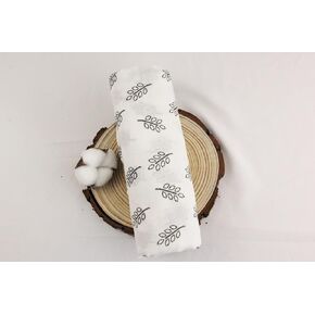 E&O Muslin Swaddle Baby Blanket. Breathable Fabric Made with 100% Cotton and Measures 47inx47in. The Material is Super Soft and Lightweight, Yet Super Durable and Strong. (Black) in Saudi Arabia