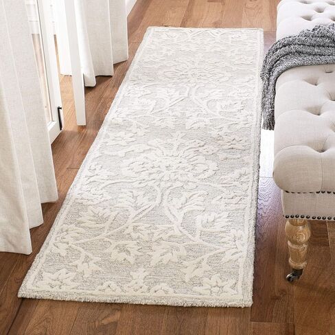 مجموعة SAFAVIEH Glamour مقاس 2'3" x 8' بيج/عاجي GLM651B سجادة مصنوعة يدويًا من الصوف الفاخر in Saudi Arabia