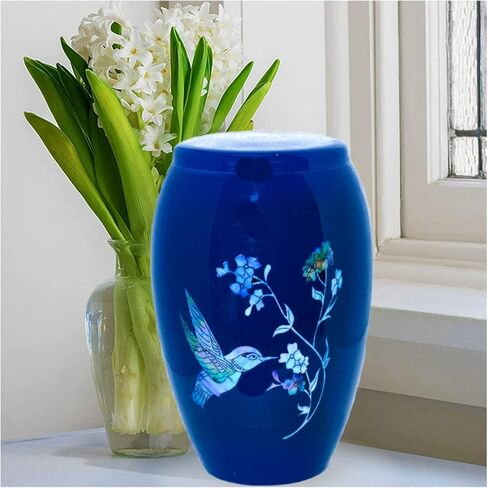 جرار للرماد للبالغين - جرة حرق جثث رماد بشري - جرة جنازة للبالغين مصنوعة يدويًا - جرة رماد للبالغين (200 باوند) in Kuwait