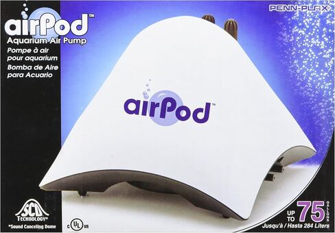 Penn Plax Air Pod Aquarium Air Pump Ultra Quiet Compact Dome Shape Dual Air Output | Multiple Size Options in Saudi Arabia