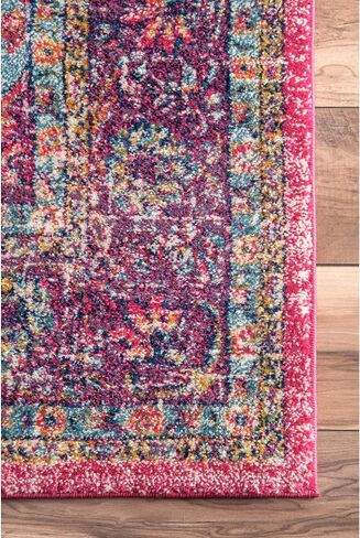 nuLOOM Verona Vintage Persian Area Rug, 6' 7" x 9', Pink in Saudi Arabia
