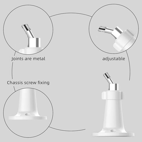 حامل يثبت على الحائط لكاميرا المراقبة ارلو برو، ارلو برو 2، ارلو الترا، ارلو برو 3، ارلو برو 4، ارلو برو 4، كاميرا ارلو اسنشيال سبوت، دعامة تثبيت امان قابلة للتعديل للاستخدام الداخلي والخارجي in Kuwait