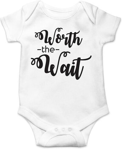 Worth The Wait - Home Coming First Baby - Funny Cute Infant Creeper, One-Piece Baby Bodysuit in Kuwait