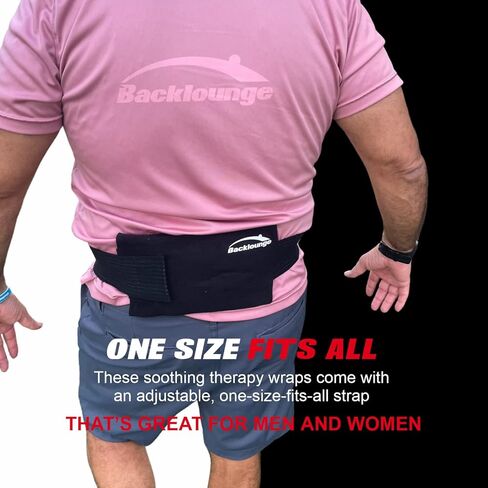 Backlounge Reusable Hot and Cold Therapy Gel ICE Wrap with Targeted Hot or Cold Therapy, for Back Pain Relief, Knee Pain Relief, Shoulder Pain Relief, Arm, Flexible & Mess-Free, One Size Fits All in Kuwait