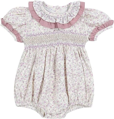 BABY HANNAH STORE مجموعة ملابس الخريف للفتيات حديثي الولادة: بدلة رومبير قطنية + عصابة رأس + جوارب - 3 قطع ملابس للفتيات الرضع in Kuwait