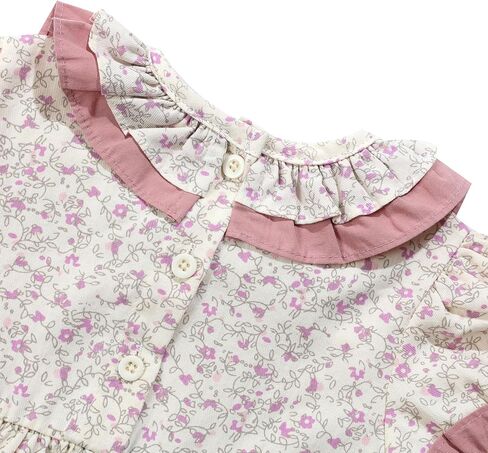 BABY HANNAH STORE مجموعة ملابس الخريف للفتيات حديثي الولادة: بدلة رومبير قطنية + عصابة رأس + جوارب - 3 قطع ملابس للفتيات الرضع in Kuwait